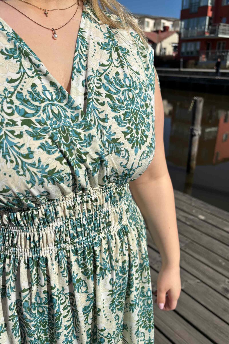 Caramelle Idelle Klänning Dam Green CARAMELLE FASHION