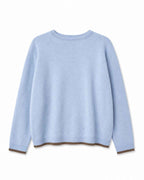 Carla Kofta With Pearl Buttons Ladies Light Blue Kentucky | Smilebutiken - Copenhagen