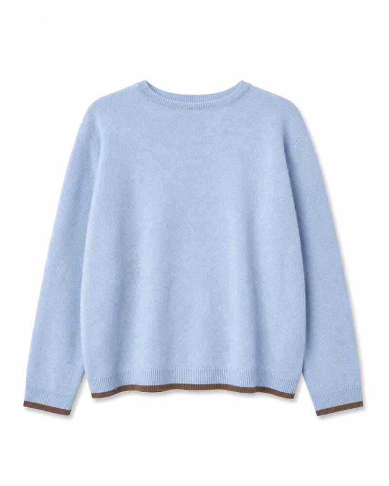 Carla Kofta With Pearl Buttons Ladies Light Blue Kentucky | Smilebutiken - Copenhagen