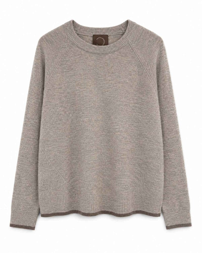 Carla Knitted Sweater Women Beige Savannah Tan | Smilebutiken - Kopenhaken