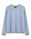 Carla Knitted Sweater Women Light Blue Kentucky | Smilebutiken - Copenhagen