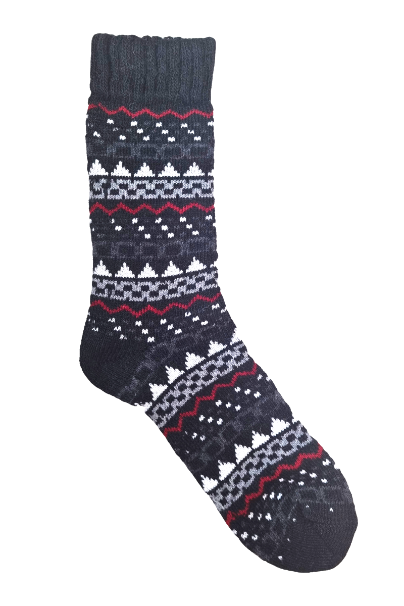 Wool Sock Ladies Black Carlsteins