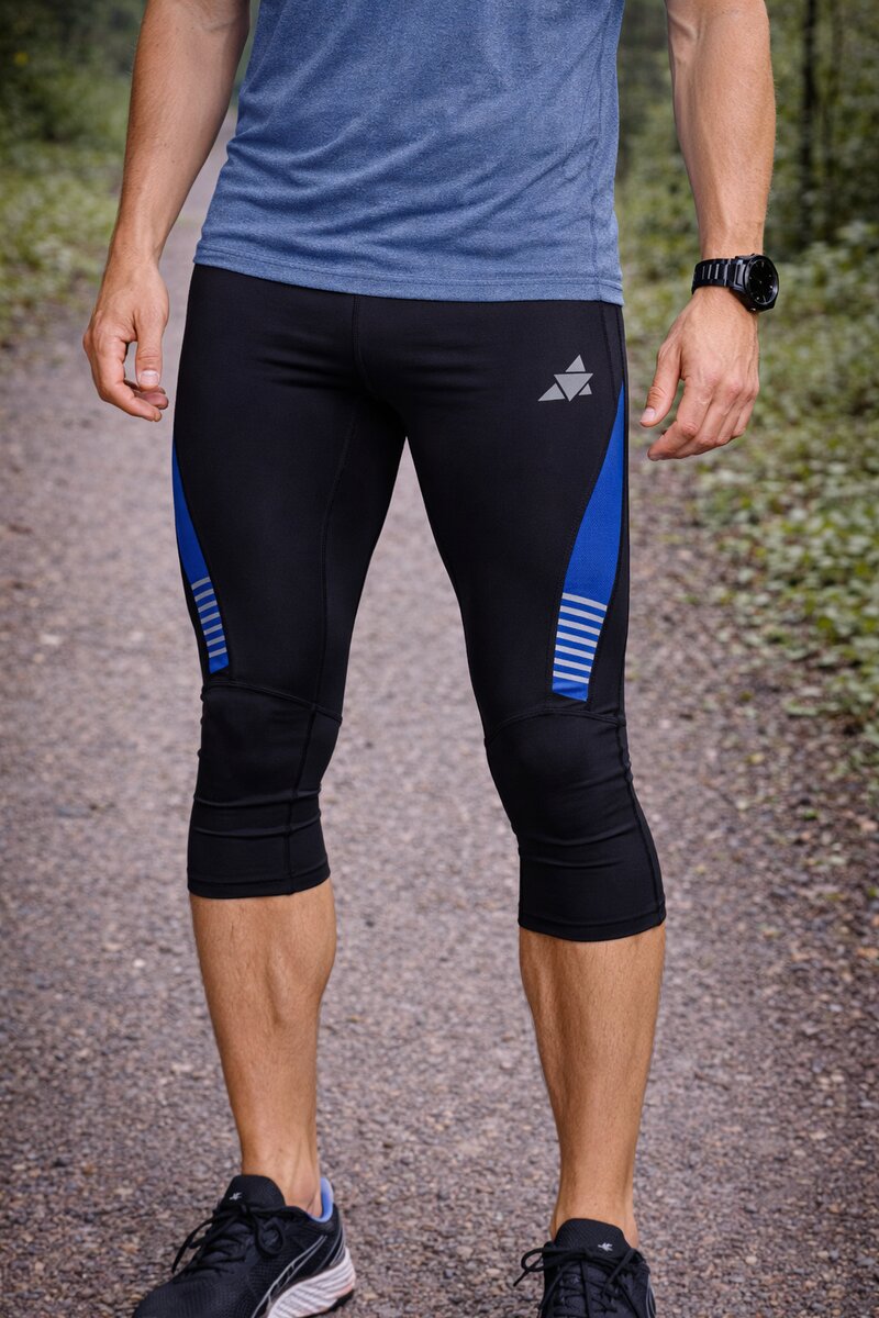3/4 Tights Herr Black Blue Carlsteins