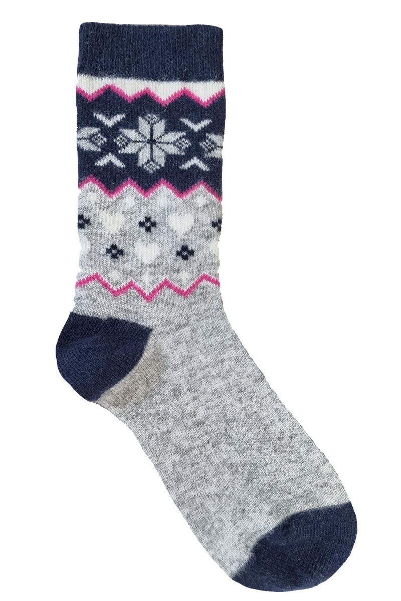 Wool Sock 1-pack Women Heart Carlsteins