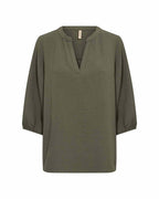Cath 10 V-Neck Blouse Women Grape Leaf Soyaconcept | Smilebutiken - Soyaconcept