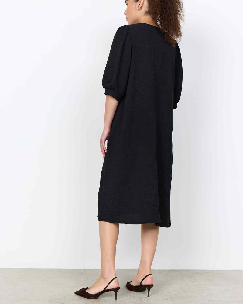 Cath 11 V-Ringad Klänning Dam Black | Smilebutiken - Soyaconcept