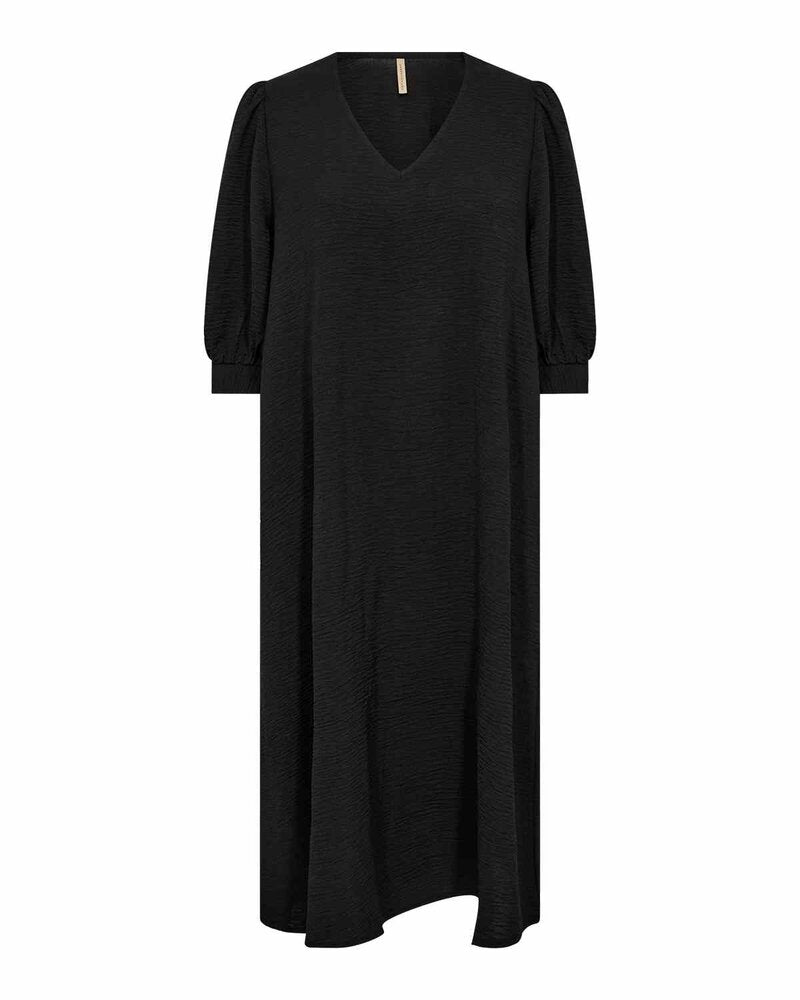 Cath 11 V-Ringad Klänning Dam Black | Smilebutiken - Soyaconcept