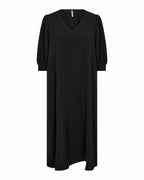 Cath 11 V-Ringad Klänning Dam Black | Smilebutiken - Soyaconcept