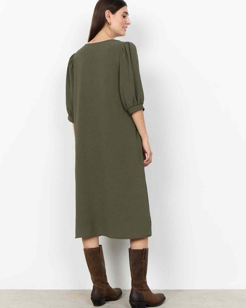 Cath 11 V-Ringad Klänning Dam Grape Leaf | Smilebutiken - Soyaconcept