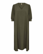 Cath 11 V-Ringad Klänning Dam Grape Leaf | Smilebutiken - Soyaconcept