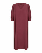 Cath 11 V-Neck Dress Women Oxblood Red Soyaconcept | Smilebutiken - Soyaconcept