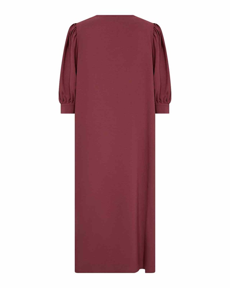 Cath 11 V-Neck Dress Women Oxblood Red Soyaconcept | Smilebutiken - Soyaconcept
