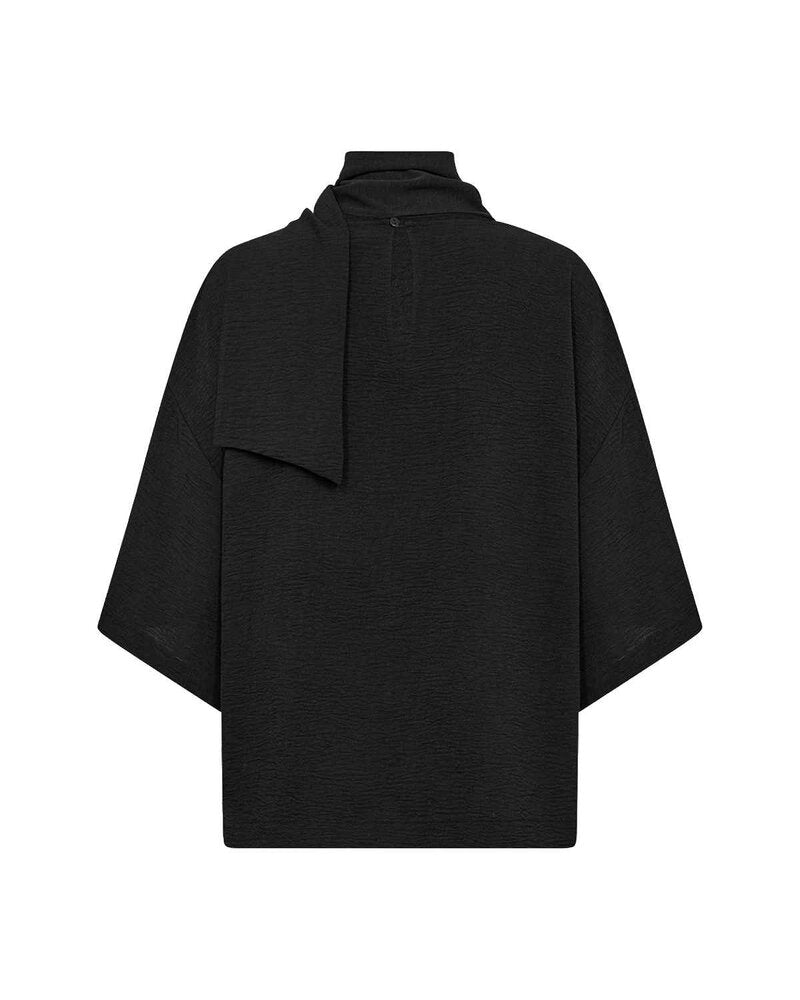 Cath 12 Blouse With Scarf Detail Women Black | Smilebutiken - Soyaconcept