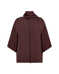Cath 12 Blouse With Scarf Detail Women Chocolate Plum | Smilebutiken - Soyaconcept