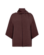 Cath 12 Blus Med Scarfdetalj Dam Chocolate Plum | Smilebutiken - Soyaconcept