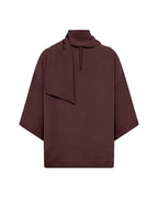 Cath 12 Blus Med Scarfdetalj Dam Chocolate Plum | Smilebutiken - Soyaconcept