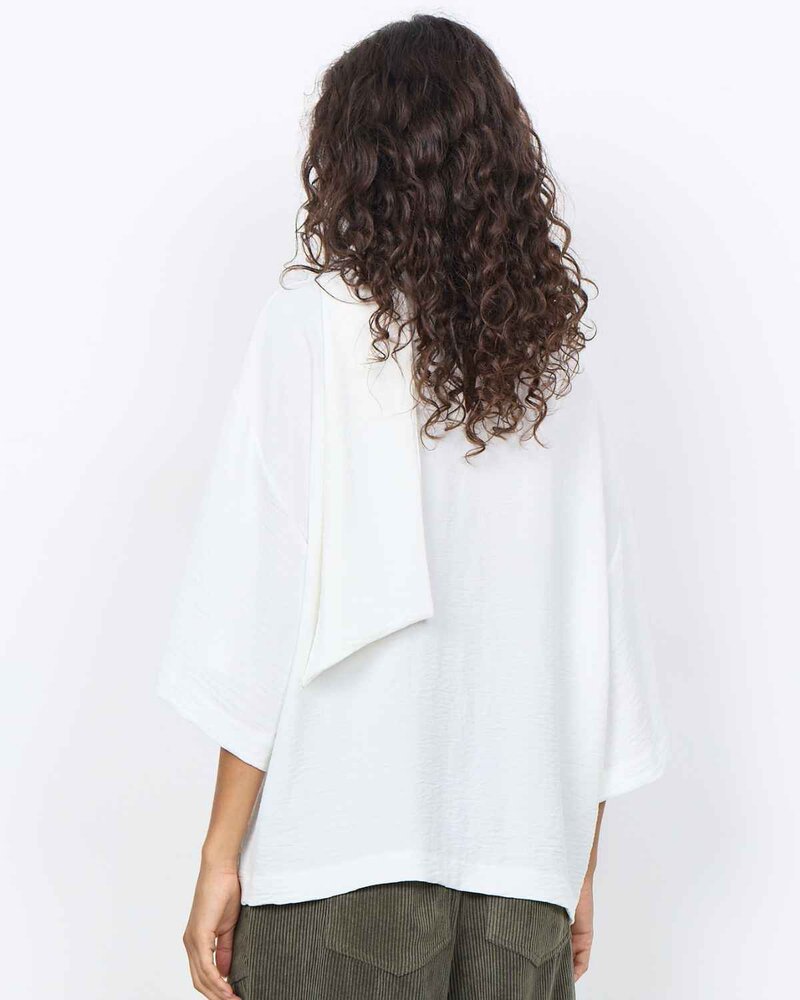 Cath 12 Blouse With Scarf Detail Women Offwhite | Smilebutiken - Soyaconcept