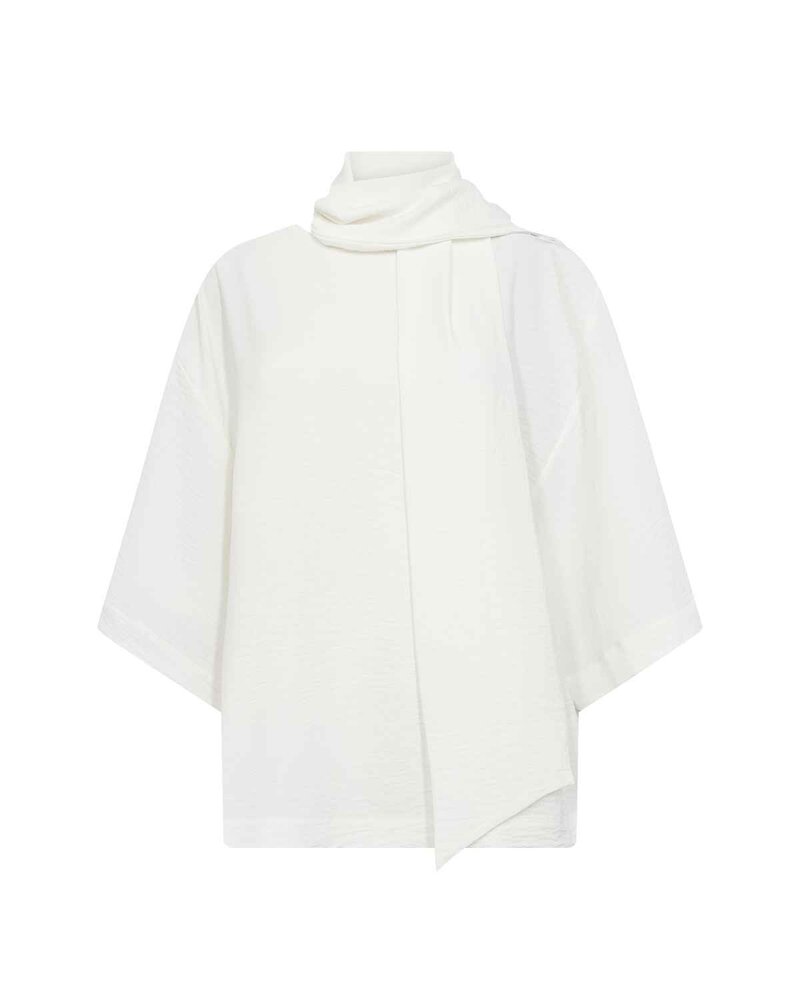 Cath 12 Blouse With Scarf Detail Women Offwhite | Smilebutiken - Soyaconcept