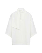 Cath 12 Blouse With Scarf Detail Women Offwhite | Smilebutiken - Soyaconcept