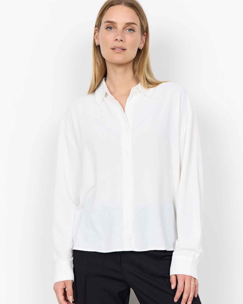 Cath 14 Textured Shirt Women OffWhite | Smilebutiken - Soyaconcept