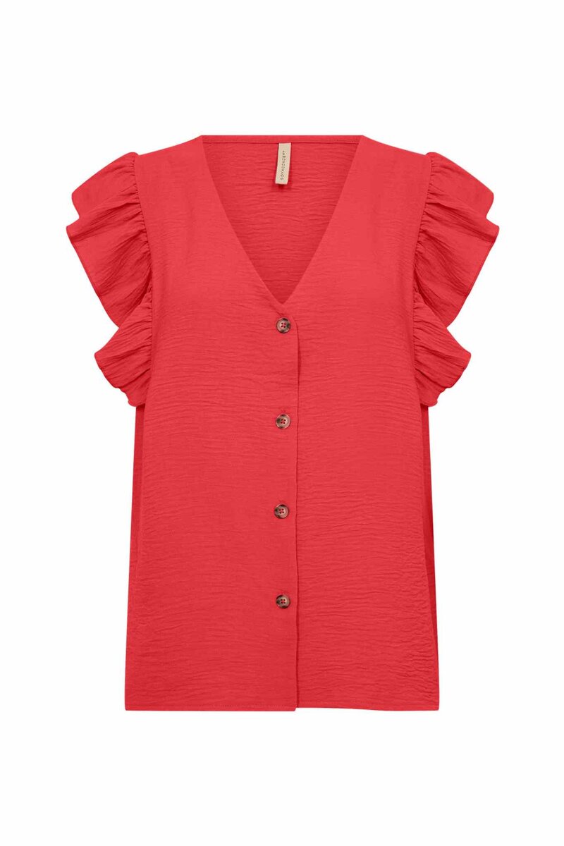 Cath 5 V-neck Top Women Bittersweet | Smilebutiken - Soyaconcept
