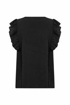 Cath 5 V-Neck Top Women Black | Smilebutiken - Soyaconcept