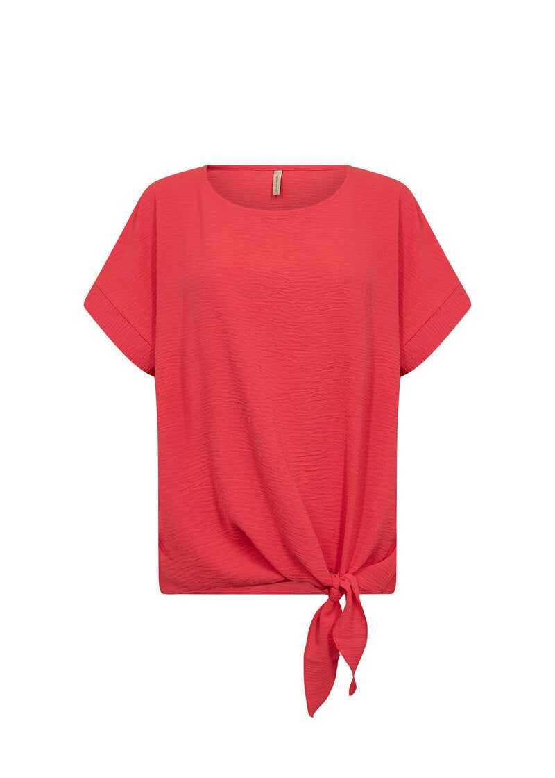 Cath 7 Top With Tie Women Bittersweet | Smilebutiken - Soyaconcept
