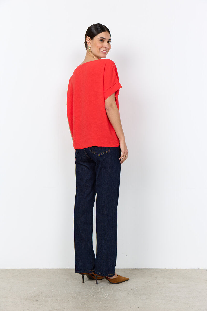 Cath 7 Top With Tie Women Bittersweet | Smilebutiken - Soyaconcept