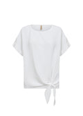 Cath 7 Top With Tie Women White | Smilebutiken - Soyaconcept