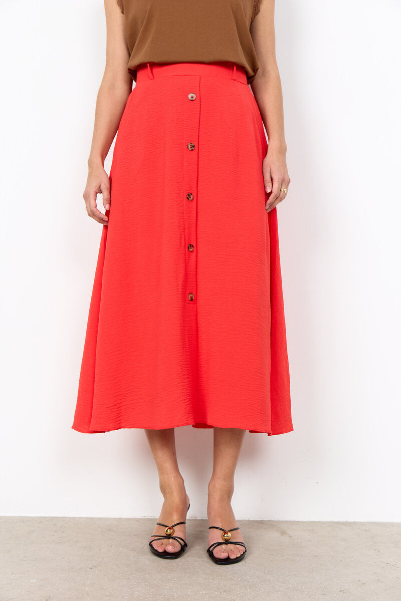 Cath 9 Midi Skirt Women Bittersweet | Smilebutiken - Soyaconcept