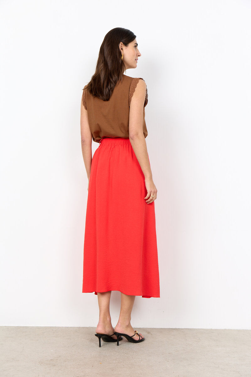 Cath 9 Midi Skirt Women Bittersweet | Smilebutiken - Soyaconcept
