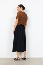 Cath 9 Midi Skirt Women Black | Smilebutiken - Soyaconcept