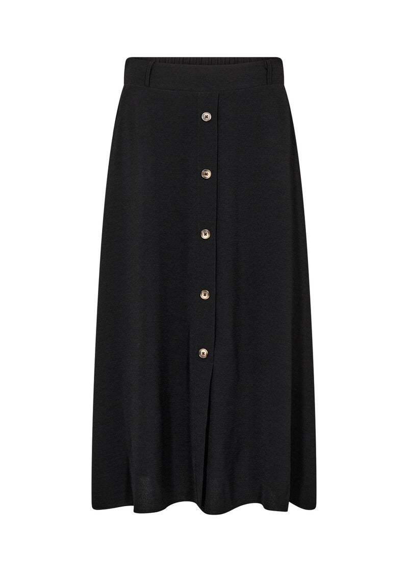 Cath 9 Midi Skirt Women Black | Smilebutiken - Soyaconcept