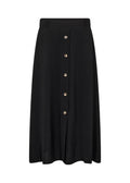 Cath 9 Midi Skirt Women Black | Smilebutiken - Soyaconcept