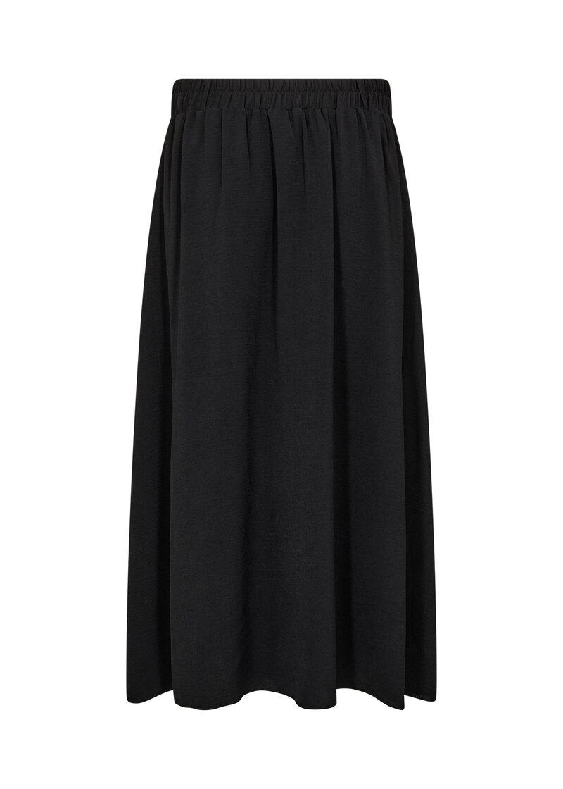Cath 9 Midi Skirt Women Black | Smilebutiken - Soyaconcept