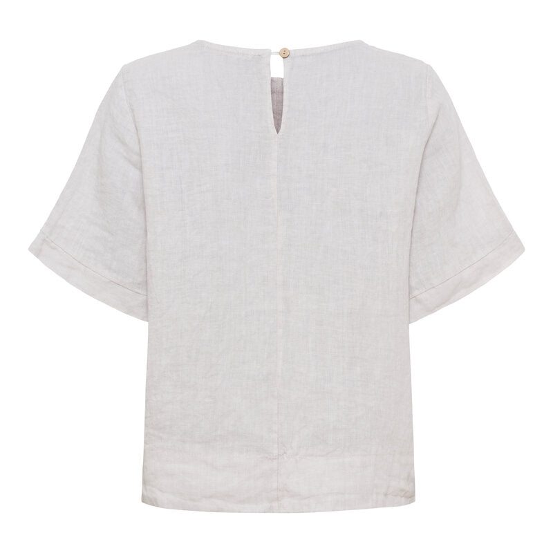 Ceyla Linen Top Ladies Sabbia Marta du Chateau | Smilebutiken - Marta du Chateau