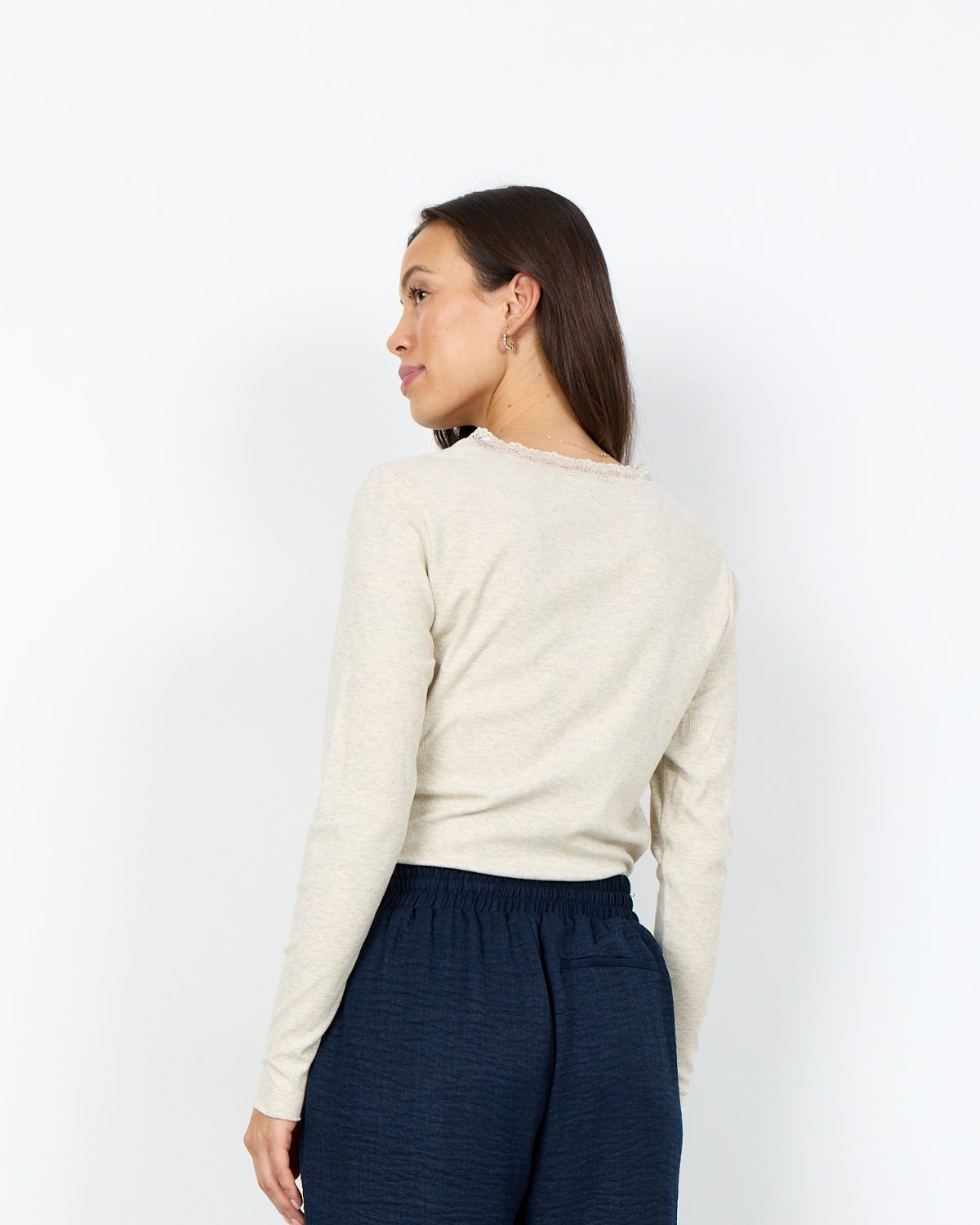 Chanilla 5 Spetstopp Dam Beige Light Sand Melange | Smilebutiken - Soyaconcept