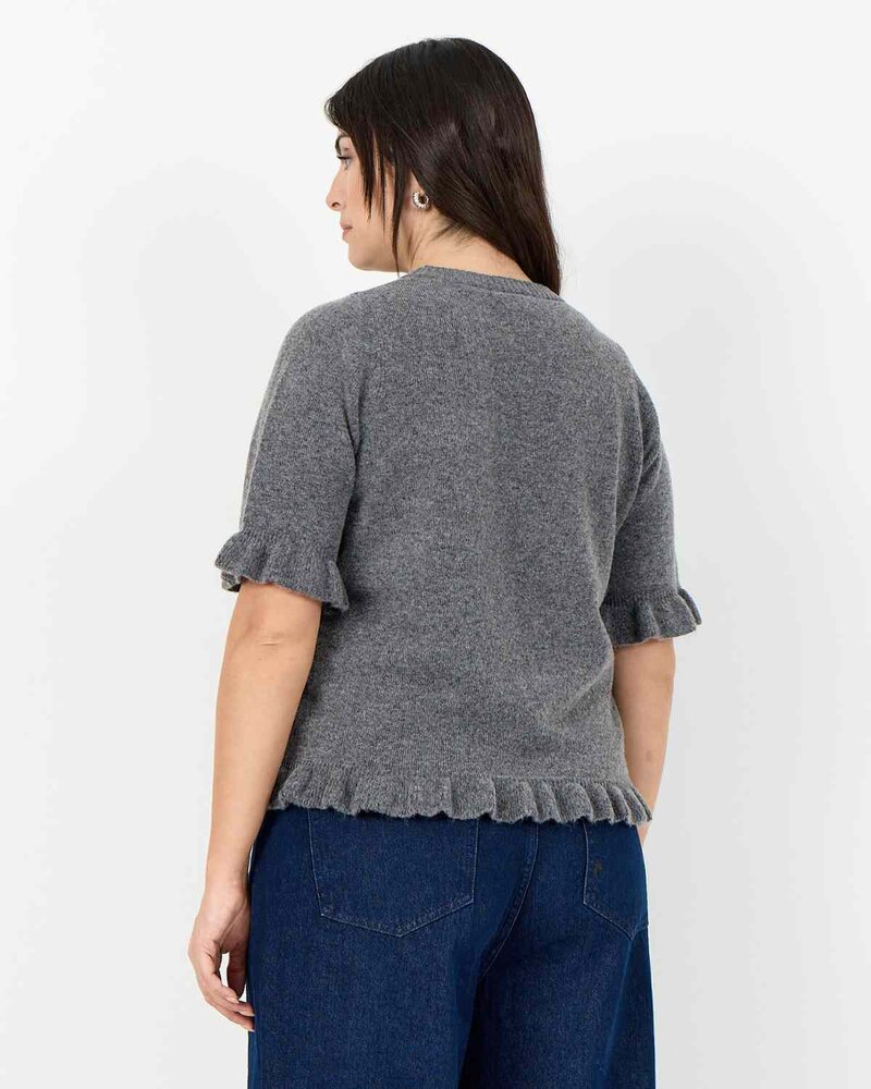 Chanin 5 Pullover Women Dark Earth Melange | Smilebutiken - Wasabiconcept