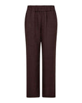 Charissa 3 Byxa Med Textur Dam Chocolate Plum | Smilebutiken - Soyaconcept