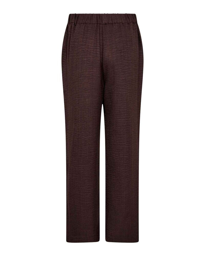 Charissa 3 Byxa Med Textur Dam Chocolate Plum | Smilebutiken - Soyaconcept