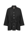 Charissa 6 Skjorta Med Knyt Dam Black | Smilebutiken - Soyaconcept