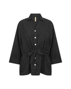 Charissa 6 Skjorta Med Knyt Dam Black | Smilebutiken - Soyaconcept