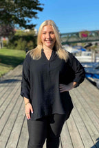 Chica London Alessia Blus Dam Black CARAMELLE FASHION