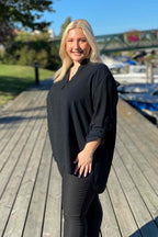 Chica London Alessia Blus Dam Black CARAMELLE FASHION