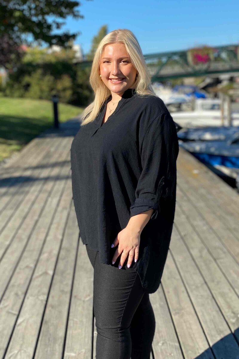 Chica London Alessia Blus Dam Black CARAMELLE FASHION