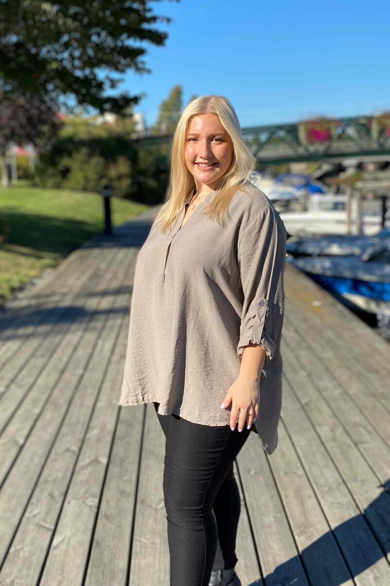 Chica London Alessia Blus Dam Taupe CARAMELLE FASHION