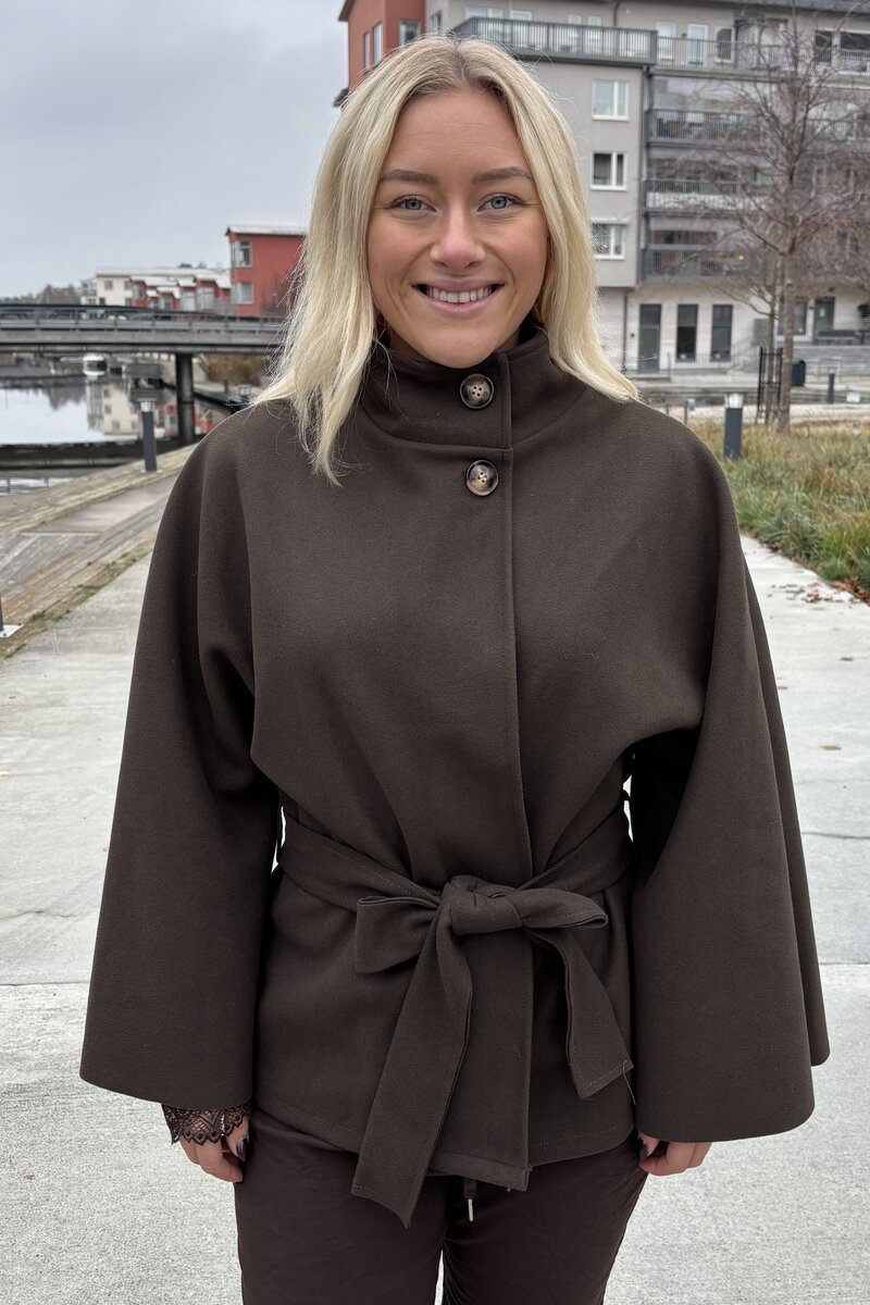 Chica London Alvina Poncho Jacket Women Dark Choco - Caramelle Fashion