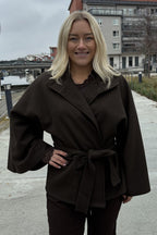 Chica London Alvina Poncho Jacket Women Dark Choco - Caramelle Fashion