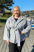 Chica London Alvina Poncho Jacket Women Grey CARAMELLE FASHION