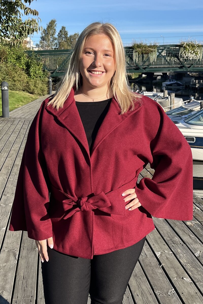 Chica London Alvina Poncho Jacket Women Wine - Caramelle Fashion